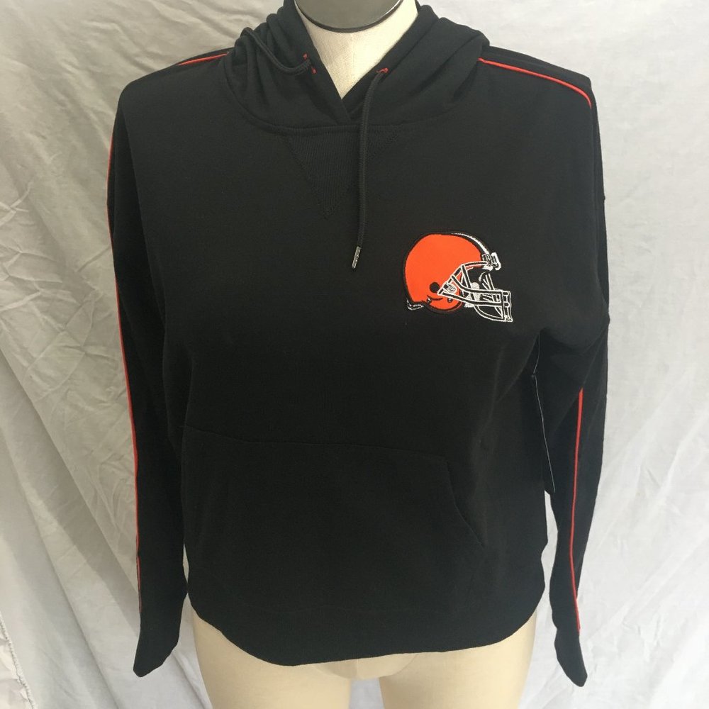 NFL Cincinnati Bengals Womens Hoodie Black with Logo Size Large NWT
